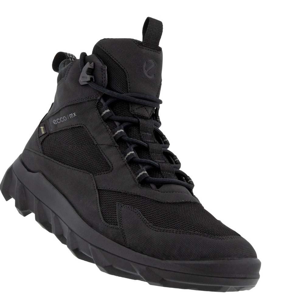 Férfi Ecco Mx Mid Gtx Csizma Fekete | HU 443SGL